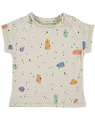BabyClic Short Sleeves T-Shirt - Shapes - 100% Organic Cotton Jersey T-shirts