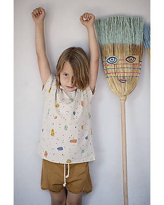 BabyClic Shorts - Marsella - Curry - 100% Organic Cotton Flamé Shorts