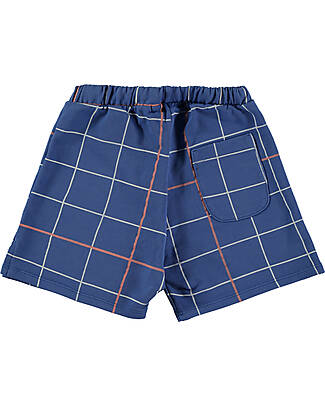 BabyClic Shorts - With Elasticated Waistband - Grid Klein Shorts
