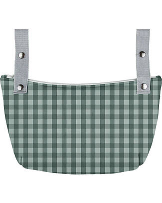 BabyClic Stroller Bag - Green - Vichy - 35x25 cm Organize and Bags