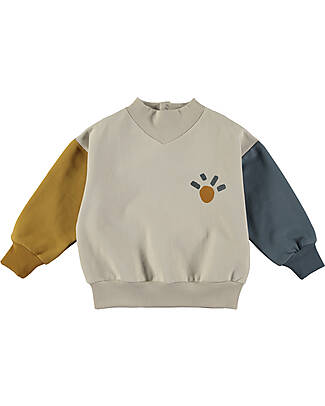 BabyClic Sweatshirt Long Sleeves - Sun - Tricolor - Organic Cotton Sweatshirts