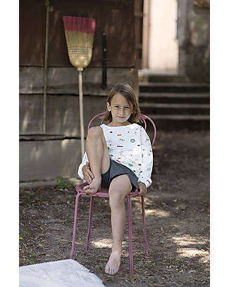 BabyClic Sweatshirt with Buttons - UFO - Elasticated Organic Cotton Sweatshirts