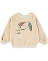 BabyClic Sweatshirt With Shoulder Buttons - Cream - Date Sweatshirts