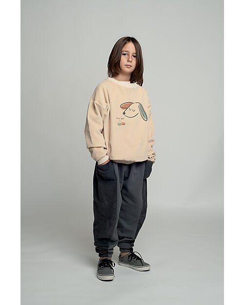 BabyClic Sweatshirt With Shoulder Buttons - Cream - Date Sweatshirts