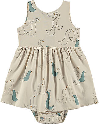 BabyClic Vestito - 100% Jersey Di Cotone Organico - Goose Dresses_