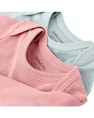Babycosy Set 2 Long Sleeves Bodysuits - Pink Blush - 100% GOTS Organic Cotton Long Sleeves Bodies
