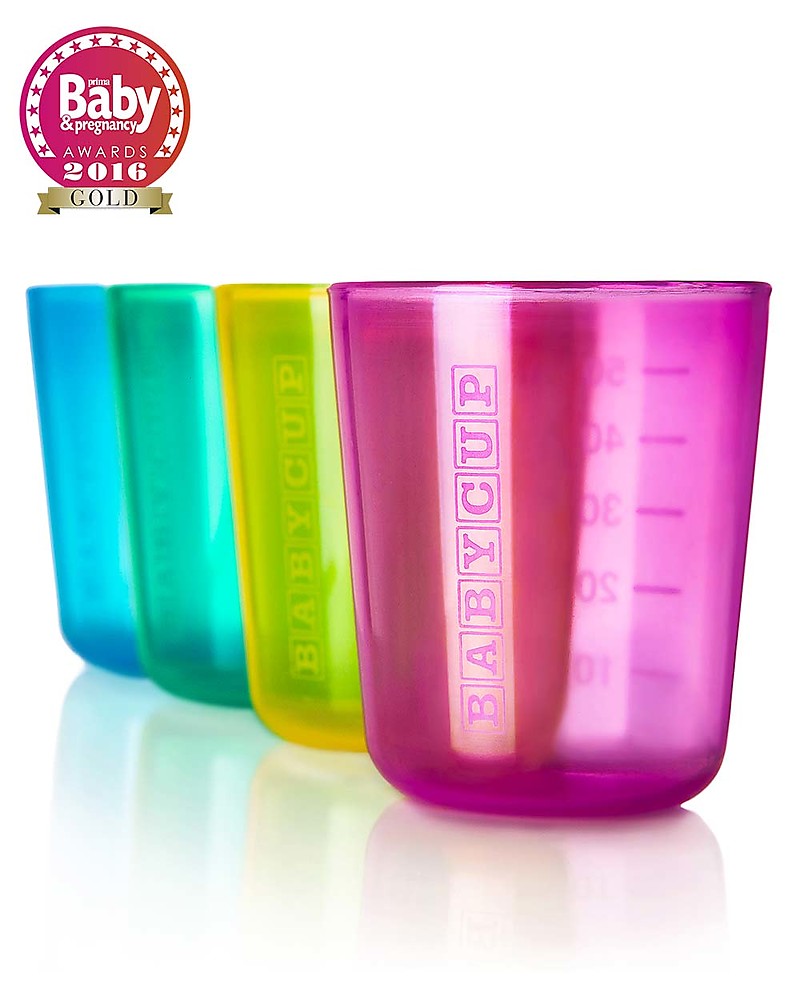 Babycup Babycup First Cup 0 36 Months Set Of 4 Pieces Multicolored Approved By Dentists And Health Professionals Unisex Bambini