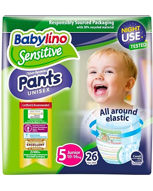 Babylino Babylino Pants Sensitive Unisex - Oeko-Tex Standard 100 Certified! Eco Nappies