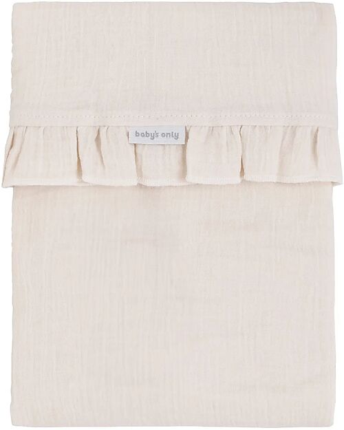 Baby's Only Calm Crib Sheet with Ruffle - Beige - 80×100 cm - 100% Cotton - From 3 to 6 months Newborn Toys_