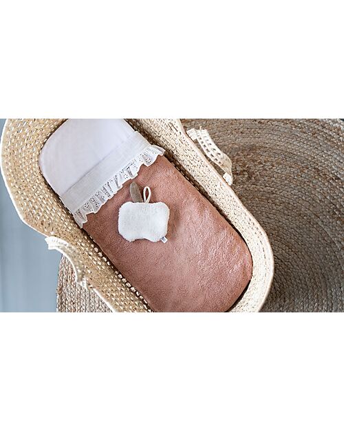 Baby's Only Calm Crib Sheet with Ruffle - White - 80×100 cm - 100% Cotton Cradle Bed Linen