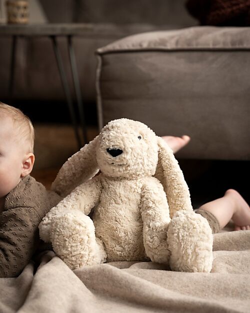 Baby's Only Cuddly Rabbit Plush Bibi - with White Noise, Lullabies, and Night Light - Sand - with Cry Detection - From birth Soft Toys