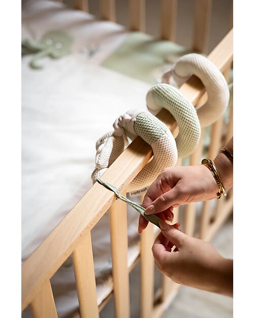 Baby's Only Multisensory Activity Spiral - Animals - Green and Beige Cradle Bed Linen