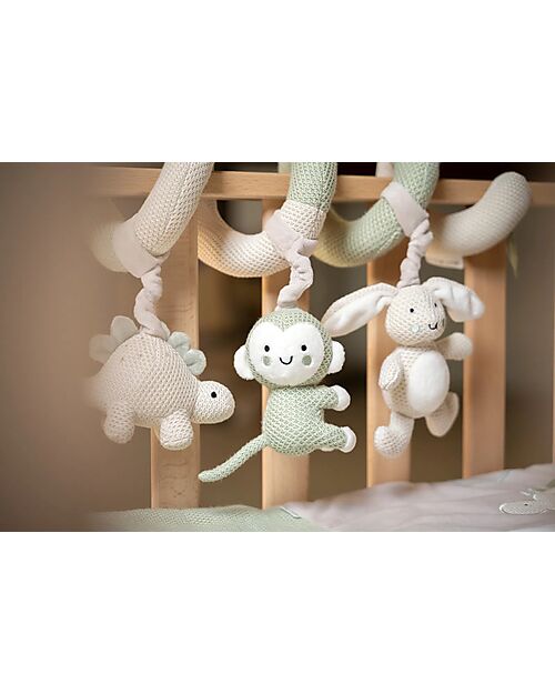 Baby's Only Multisensory Activity Spiral - Animals - Green and Beige Newborn Toys_