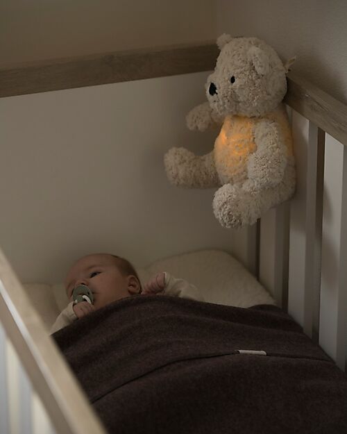 Baby's Only Teddy Bear Plush Bo with White Noise, Lullabies, and Night Light - Taupe - with Cry Detection - +0 months Soft Toys