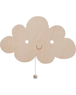 Baby's Only Wooden Wall Lamp - Cloud Wonder - Brown Wall Lamps