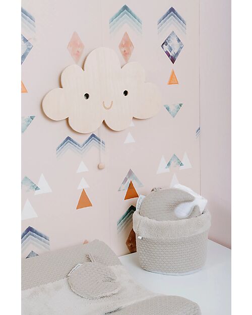 Baby's Only Wooden Wall Lamp - Cloud Wonder - Brown Wall Lamps
