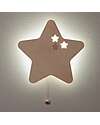 Baby's Only Wooden Wall Lamp - Star Wonder - Brown Wall Lamps