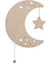 Baby's Only Wooden Wall Lamp - Wonder Moon - Brown - 30×25 cm Wall Lamps