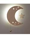 Baby's Only Wooden Wall Lamp - Wonder Moon - Brown - 30×25 cm Wall Lamps