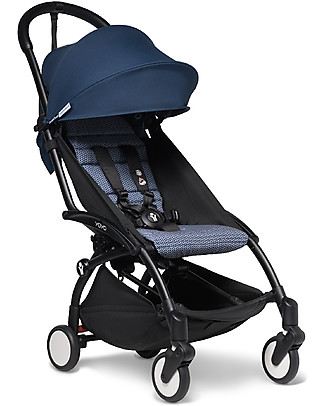 Babyzen BABYZEN YOYO² Stroller - Black Frame + Air France BlueTextile 0+ and 6+ Lights Strollers