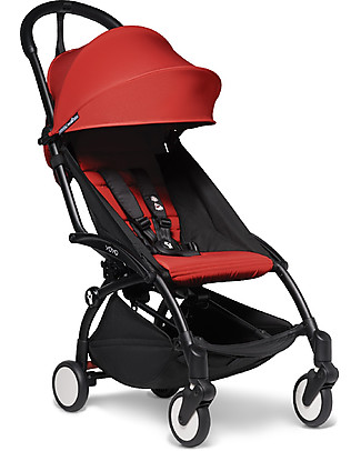 Babyzen BABYZEN YOYO² Stroller - Black Frame + Red Textile 0+ and 6+ Lights Strollers