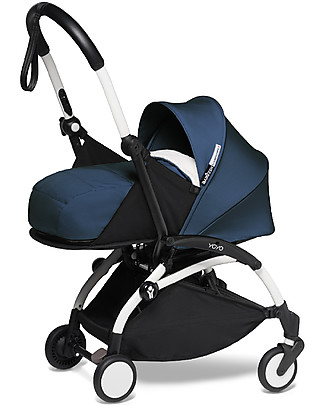 Babyzen BABYZEN YOYO² Stroller - White Frame + Air France Blue Textile 0+ and 6+ Lights Strollers