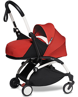 Babyzen BABYZEN YOYO² Stroller - White Frame + Red Textile 0+ and 6+ Lights Strollers