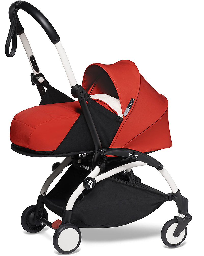 Babyzen Duo YOYO² Stroller White Frame, Mint Red 0+ and 6+