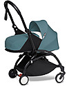 Babyzen Duo YOYO² Stroller - Black Frame, Acqua Textile 0+ and 6+ Trio and Duo Strollers