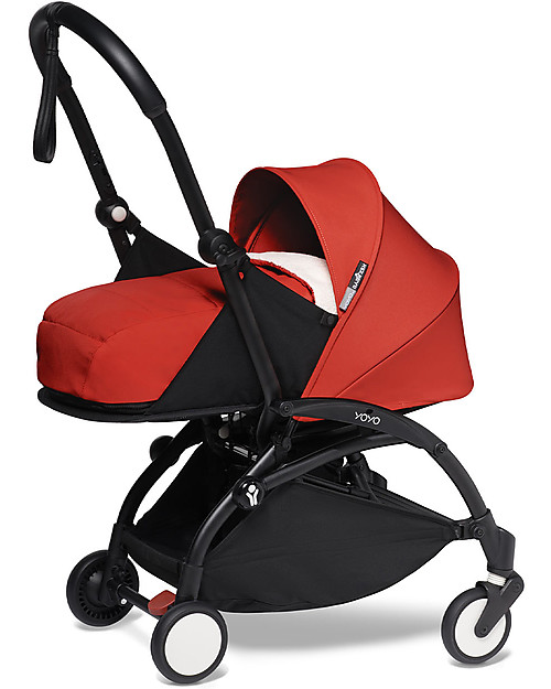 Babyzen Duo YOYO² Stroller - Black Frame, Red Textile 0+ and 6+ Trio and Duo Strollers