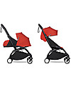 Babyzen Duo YOYO² Stroller - Black Frame, Red Textile 0+ and 6+ Trio and Duo Strollers