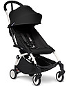 Babyzen Duo YOYO² Stroller - White Frame, Black Textile 0+ and 6+ Trio and Duo Strollers
