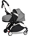 Babyzen Duo YOYO² Stroller - White Frame, Grey Textile 0+ and 6+ Trio and Duo Strollers