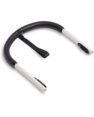 Babyzen Eco-Leather Handlebar - White - for Yoyo Stroller Safety Handle