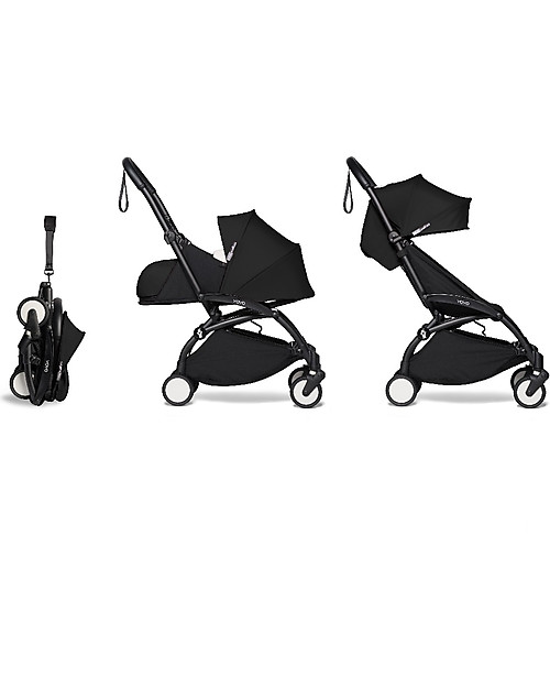 Babyzen Frame for BABYZEN YOYO² Stroller - Black - Includes basket, carry bag and strap! Lights Strollers