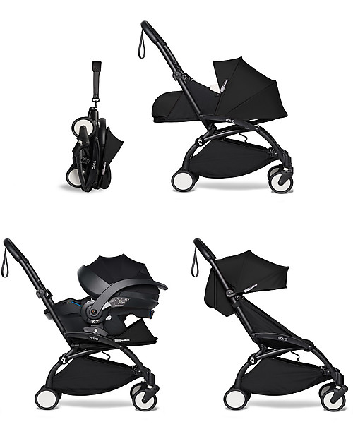 Babyzen Frame for BABYZEN YOYO² Stroller - Black - Includes basket, carry bag and strap! Lights Strollers