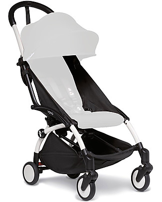 Babyzen Frame for BABYZEN YOYO² Stroller - White - Includes basket, carry bag and strap! Lights Strollers