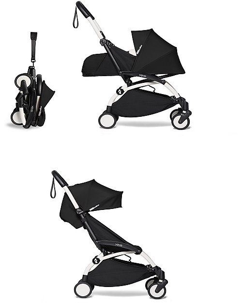 Babyzen Frame for BABYZEN YOYO² Stroller - White - Includes basket, carry bag and strap! Lights Strollers