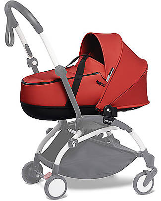Babyzen OUTLET - Bassinet YOYO 0+ - Red - Compact and Lightweight - Showroom Sample Pram Systems