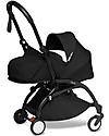 Babyzen Trio YOYO² Stroller - Black Frame + Black Textile 0+ and 6+ + Izi Go Car Seat 0+ Trio and Duo Strollers