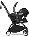 Babyzen Trio YOYO² Stroller - Black Frame + Black Textile 0+ and 6+ + Izi Go Car Seat 0+ Trio and Duo Strollers