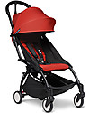 Babyzen Trio YOYO² Stroller - Black Frame + Red Textile 0+ and 6+ + Izi Go Car Seat 0+ Trio and Duo Strollers