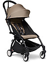 Babyzen Trio YOYO² Stroller - Black Frame + Taupe Textile 0+ and 6+ + Izi Go Car Seat 0+ Trio and Duo Strollers