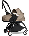Babyzen Trio YOYO² Stroller - Black Frame + Taupe Textile 0+ and 6+ + Izi Go Car Seat 0+ Trio and Duo Strollers