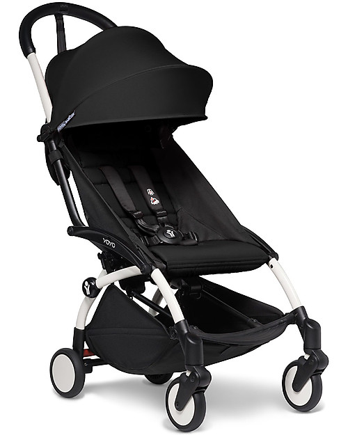 Babyzen Trio YOYO² Stroller - White Frame + Acqua Textile 0+ and 6+ + Izi Go Car Seat 0+ Trio and Duo Strollers