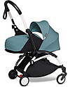 Babyzen Trio YOYO² Stroller - White Frame + Acqua Textile 0+ and 6+ + Izi Go Car Seat 0+ Trio and Duo Strollers