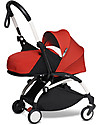 Babyzen Trio YOYO² Stroller - White Frame + Rosso Textile 0+ and 6+ + Izi Go Car Seat 0+ Trio and Duo Strollers