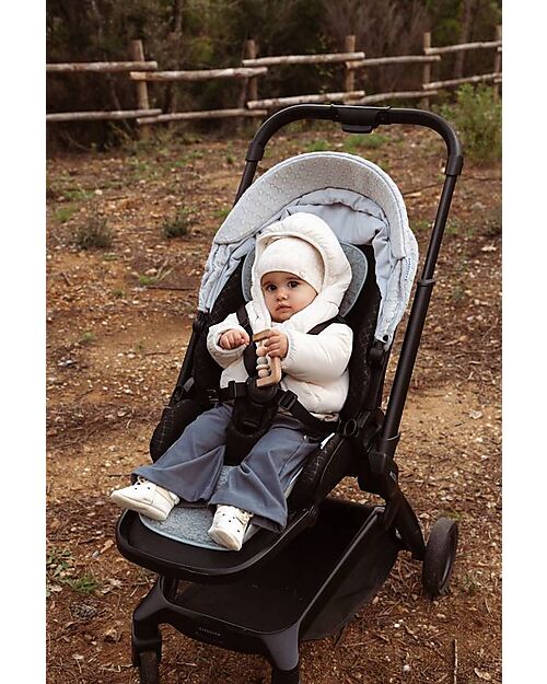 Bamboom Air n Go Seat Liner - Light Grey - 100% Recycled Wool Mattresses and Baby-nest