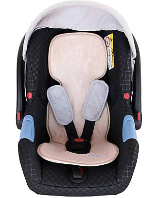Bamboom Air’n Go Universal Mattress for Stroller and Car Seat 0-3 - Warm White - Bamboo Mattresses and Baby-nest