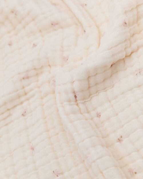 Bamboom Baby Blanket - 75x100 - Cloud - Olives Pink - Bamboo and Organic Cotton Blanket